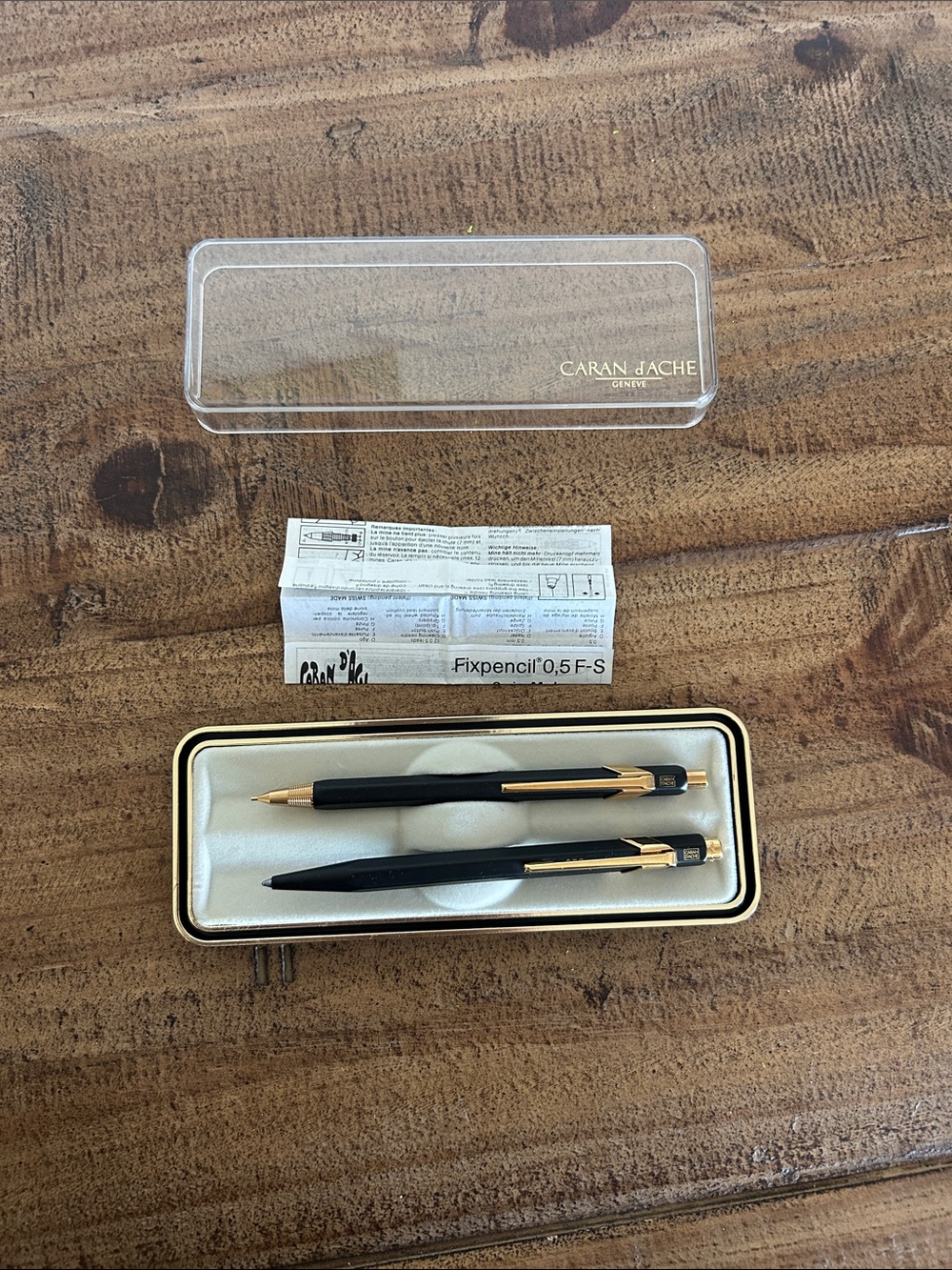 Black & Gold Mechanical Pencil and Pen Set
